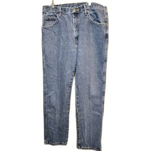 MENS‎ WRANGLER PREMIUM BLUE JEANS 36X32 REGULAR FIT #96501MR ACTUAL 36X32